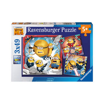 3x 49pc Ravensburger Despicable Me 4 Jigsaw Puzzle 21cm 5y+