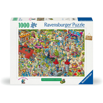 1000pc Ravensburger Holiday Resort 4 The Amusement Park Jigsaw Puzzle 