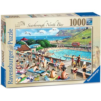 1000pc Ravensburger Leisure Days 8 Scarborough North Bay Jigsaw Puzzle Set