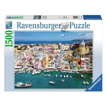 1500pc Ravensburger Colorful Procida Italy Puzzle Wooden Premium Jigsaw