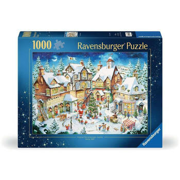 1000pc Ravensburger 50th Aniv Christmas Lim Ed No28 Wooden Jigsaw Puzzle