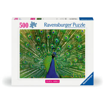 500pc Ravensburger Peacock Jigsaw Puzzle 49.3x36.2cm 12y+