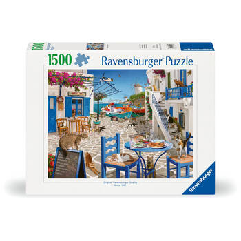 1500pc Ravensburger Cats Of Mykonos Jigsaw Puzzle 84x60cm 14y+