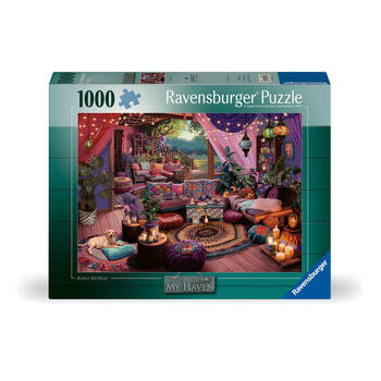 1000pc Ravensburger My Haven No12 Boho Retreat Jigsaw Puzzle 70x50cm 14y+