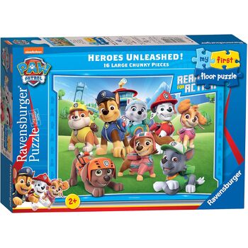 16pc Ravensburger Paw Patrol Heroes Unleashed! My First Floor Puzzle Set 3y+