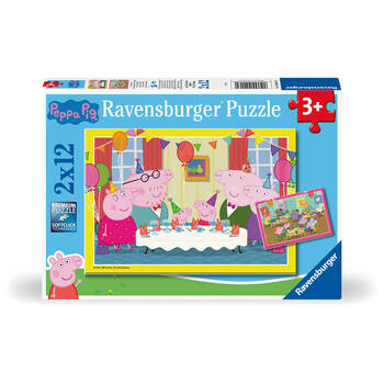 2x12pc Ravensburger Peppa Pig Jigsaw Puzzle Set 3y+