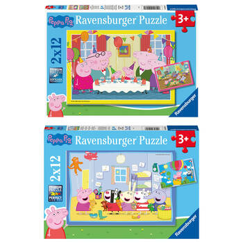 Ravensburger Peppa Pig/Peppa's Adventures Jigsaw Puzzle Combo Set 3y+