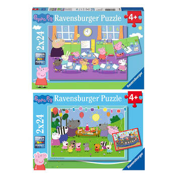 2pc Ravensburger Peppa Pig Jigsaw Puzzle Combo Kids/Childrens Toy Set 3y+