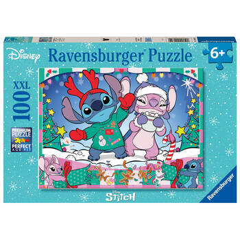 100pc Ravensburger Disney Stitch Christmas Jigsaw Puzzle XXL 49x36cm 6y+