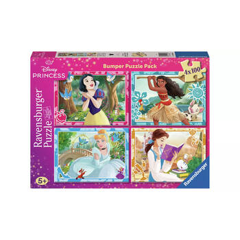 Ravensburger Disney Princess Bumper 4-Jigsaw Puzzle Pack 36x26cm Kids 5y+