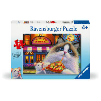 35pc Ravensburger Happy Cat Pizza Jigsaw Puzzle 4y+