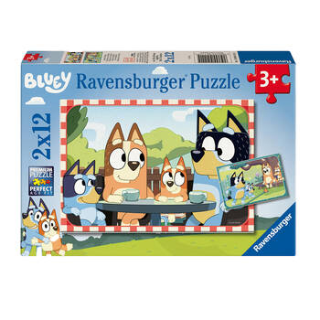 2x12pc Ravensburger Bluey Floor Jigsaw Puzzle Set 3y+