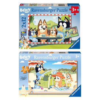 Ravensburger Bluey/Beach Floor Jigsaw Puzzle Combo Set 4y+