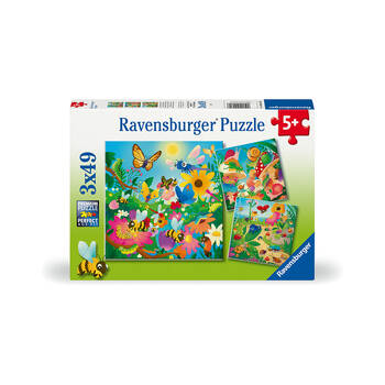 3x 49pc Ravensburger Bugs Bugs Bugs Jigsaw Puzzle 21cm 5y+