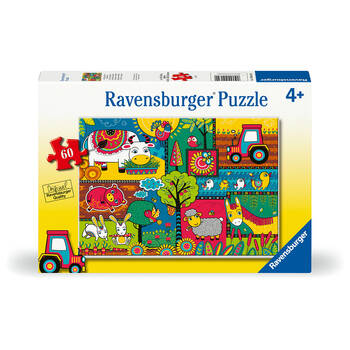 60pc Ravensburger A Day At The Farm Jigsaw Puzzle 4y+