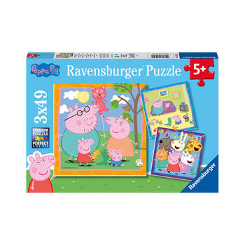 3x 49pc Ravensburger Peppa's Family & Friends Jigsaw Puzzle 21cm 5y+