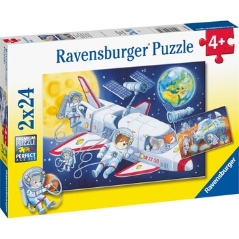 2x24pc Ravensburger Animals In Space Jigsaw Puzzle 36x26cm 4y+