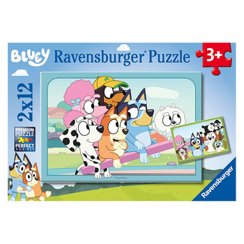 2x12pc Ravensburger Fun with Bluey Jigsaw Puzzle 3+