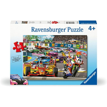 60 Piece Ravensburger Racetrack Rally Jigsaw Puzzle 4+