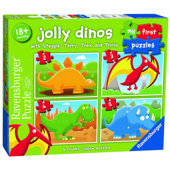 5pc Ravensburger Jolly Dinos My First Jigsaw Kids/Childrens Puzzle 18M+