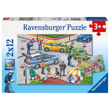 2x12pc Ravensburger Blue Lights on the Way Jigsaw Puzzle 3+