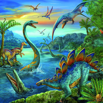 3x49pc Ravensburger Dinosaur Fascination Jigsaw Kids/Childrens Puzzle 5Y+