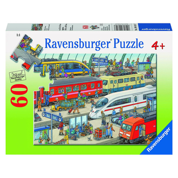 60pc Ravensburger Railway Station Jigsaw Puzzle 36x26cm 4y+