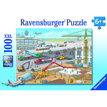 100pc Ravensburger Airport Construction Site Jigsaw Puzzle 49x36cm 6y+