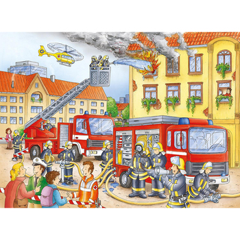 100pc Ravensburger Fire Brigade Jigsaw Kids/Childrens Puzzle 6Y+