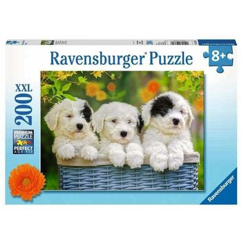 200pc Ravensburger Cuddly Puppies Jigsaw Puzzle 57x24cm 8y+