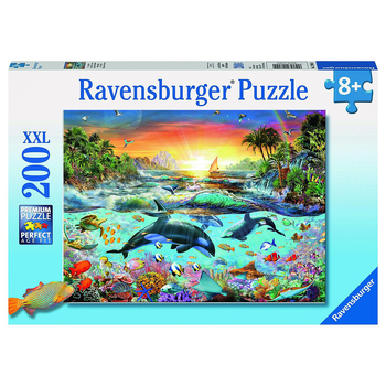 200pc Ravensburger Orca Paradise Jigsaw Puzzle Set 8y+
