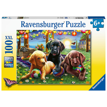100pc Ravensburger Puppy Picnic Jigsaw Puzzle 49x36cm 6y+