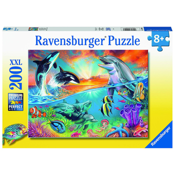 200pc Ravensburger Ocean Wildlife Jigsaw Puzzle Set 8y+