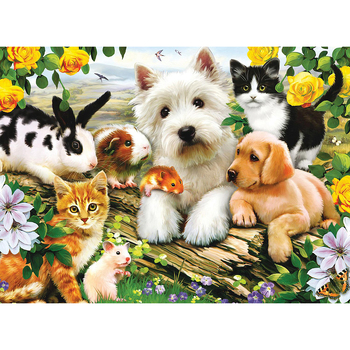 300pc Ravensburger Happy Animal Babies Jigsaw Kids/Childrens Puzzle 9Y+
