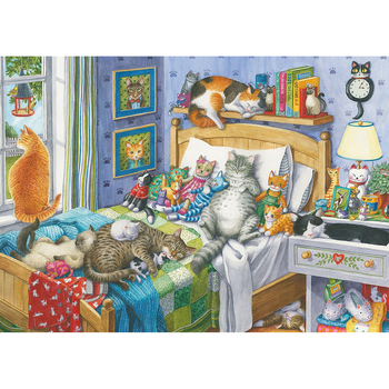 500pc Ravensburger Cat Nap Animals Family Jigsaw Puzzle 