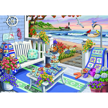 300pc Ravensburger Seaside Sunshine Family Jigsaw Puzzle 