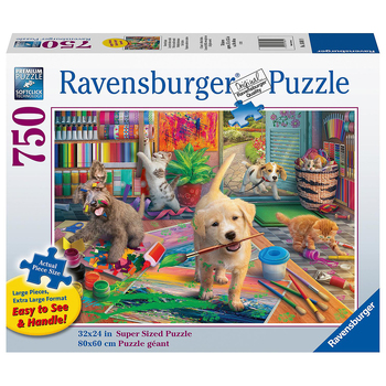 750pc Ravensburger Cute Crafters Family Jigsaw Puzzle 80x60cm