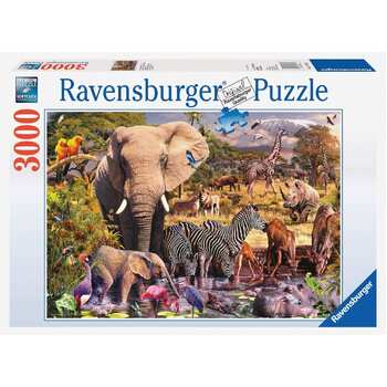 3000pc Ravensburger African Animal World Jigsaw Puzzle Set Adults