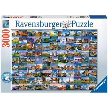 3000pc Ravensburger 99 Beautiful Places of Europe Jigsaw Puzzle 121x80cm