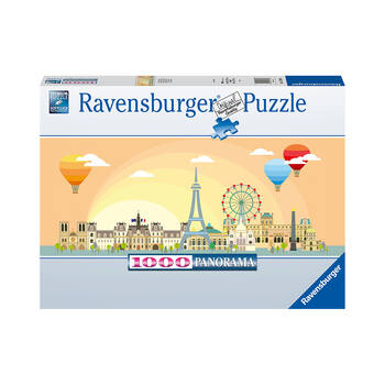 1000pc Ravensburger A Day in Paris Jigsaw Kids Puzzle Toy 70x50cm 14y+