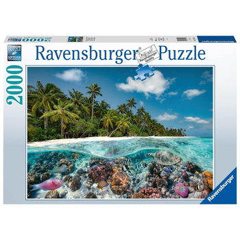 2000pc Ravensburger A Dive In The Maldives Jigsaw Puzzle Set Adults