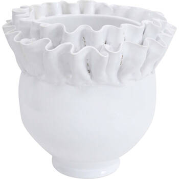 LVD Ceramic Plantervase Parisian Planter/Vase 17.5x16.5 - White