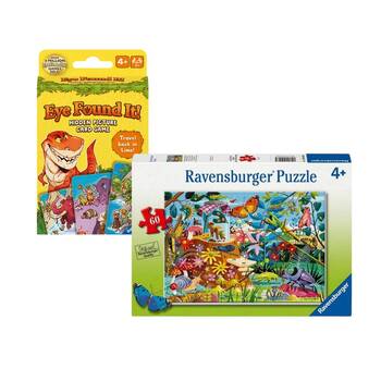 Ravensburger Efi Dinosaur/Efi Fantasy Card Game Toy Combo Set 3y+