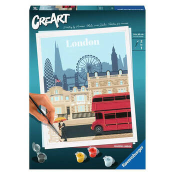 Ravensburger CreArt Colourful London Paint By Number Craft Kit 12y+