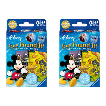 2PK Ravensburger Disney Characters Eye Found It! Kids Toy Family Card Game 3y+