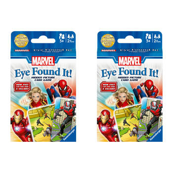 2PK Ravensburger Marvel Superheros Eye Found It! Kids Toy Family Card Game 3y+
