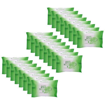 24x 25pc Purely Active 5-in-1 Cleansing Facial Wipes Wet Tissue
