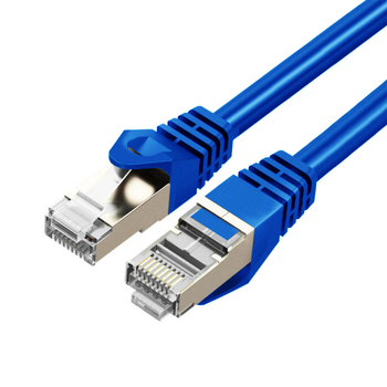 Cruxtec 20m CAT7 10GbE SF/FTP Triple Shielding Ethernet Cable - Blue
