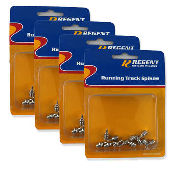 4x 12pc Regent Easy Attach Durable Tartan Track Spikes Running Equipment 5mm