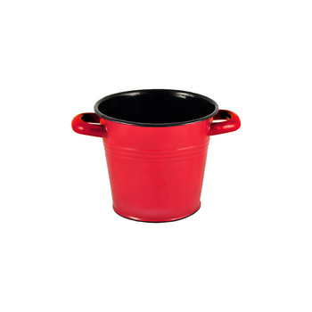 Urban Style Enamelware 1L Ice Bucket w/ Hollow/Handles - Red